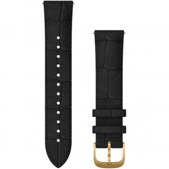 Ремешок сменный GARMIN VIVOMOVE, LUXE, 20MM, LEATHER, GOLD, BLACK