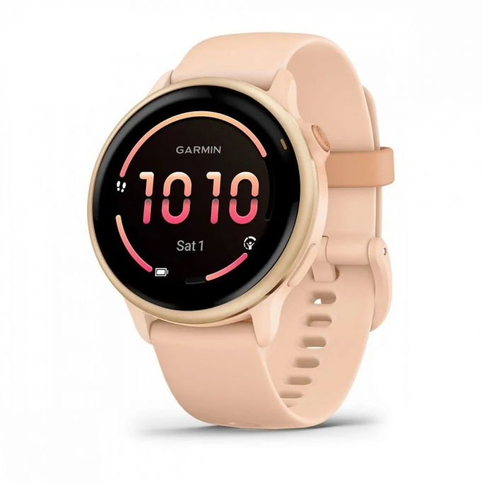 Смарт-часы GARMIN VIVOACTIVE 6 METALLIC PINK DAWN WITH PINK DAWN BAND 010-02985-43